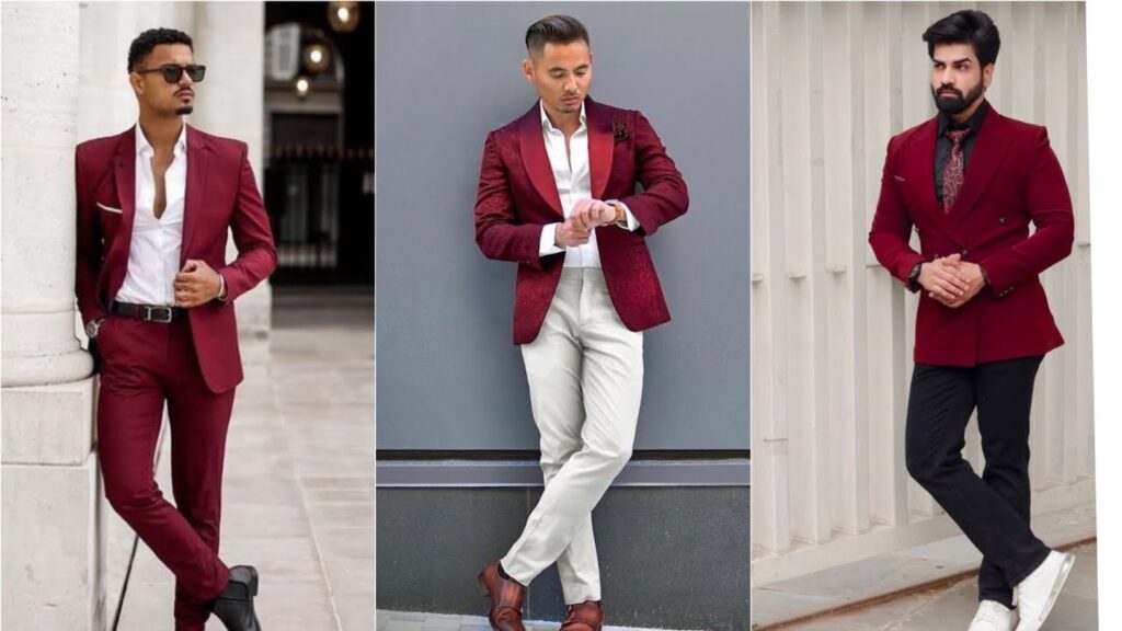 11 Maroon Blazer Combination Ideas for Men – What to Wear with Maroon ...